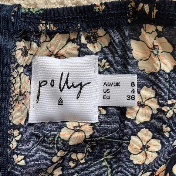 Princess Polly navy floral dress - Picture 6 of 6